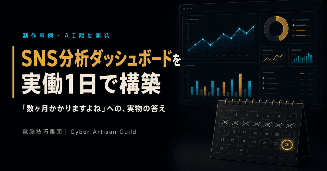 AI駆動開発の制作事例記事のサムネイル