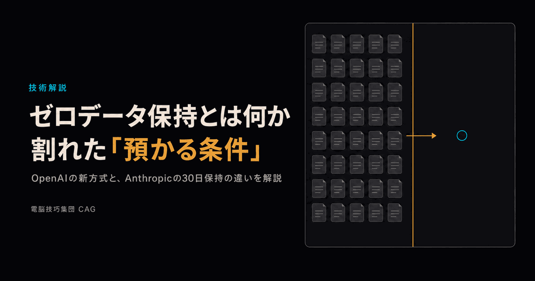 ゼロデータ保持の記事のサムネイル