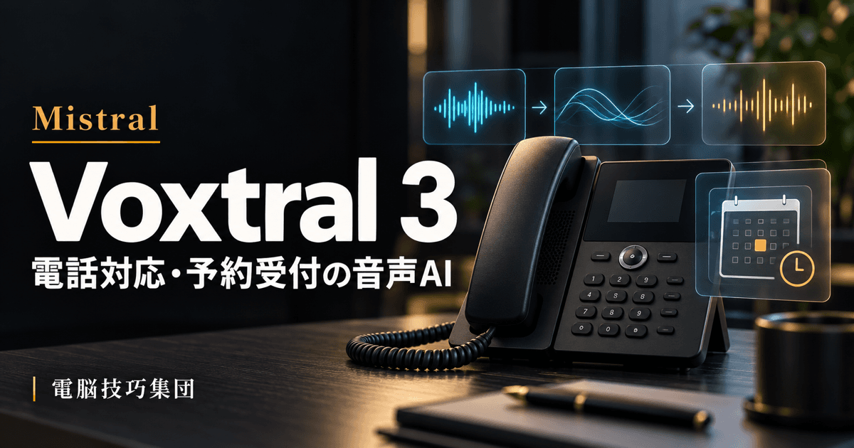Voxtral 3とは──料金・日本語対応・電話受付の導入条件