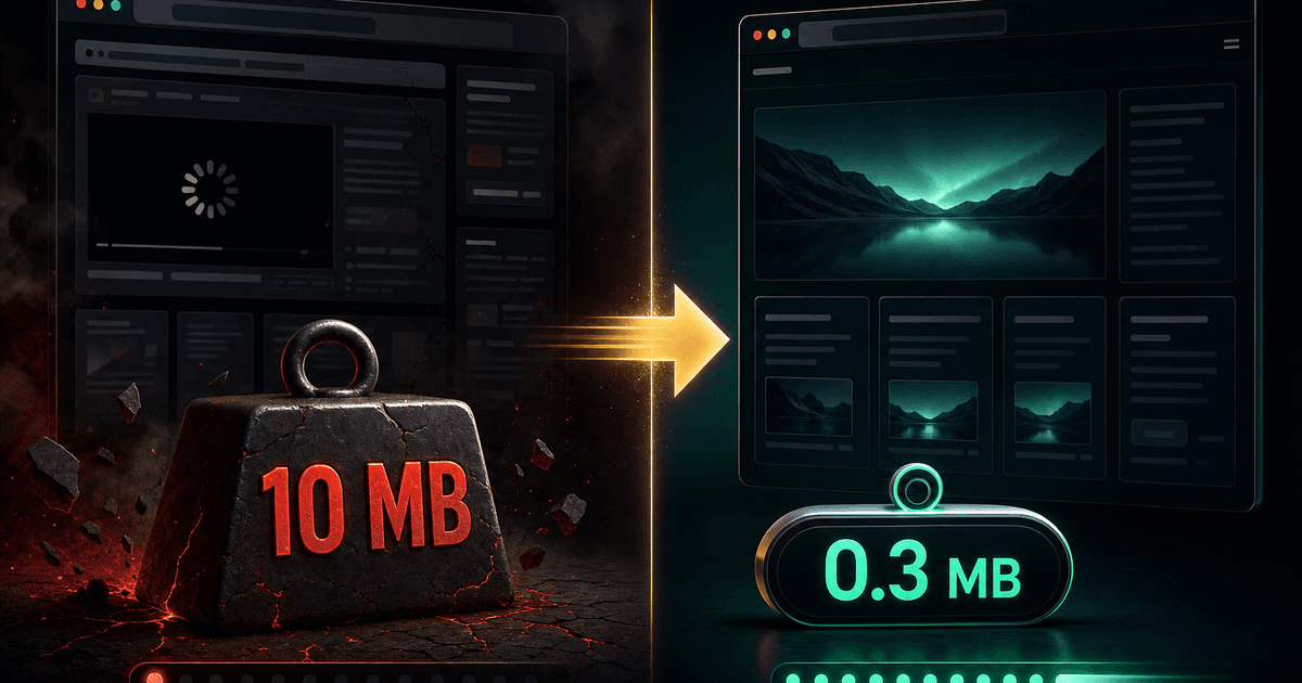 「もっさり重い」の正体は、たいてい画像だった ──自社サイトを10MB→0.3MBに軽くした実測ログ